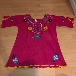Vintage Mexican flower shirt